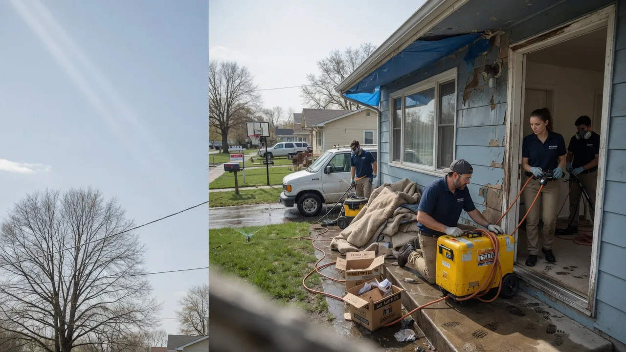 Basement Flood Cleanup in Columbus, ND near me